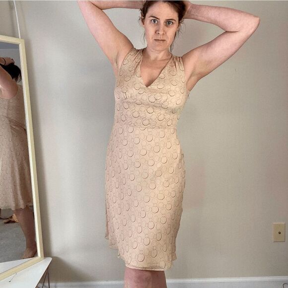 Ann Taylor Vintage Y2K 100% Silk Spring/Summer Dress SZ 6 - Picture 1 of 6